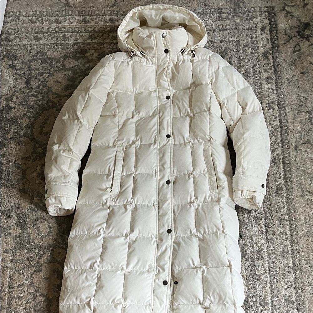 Lands End winter down coat medium